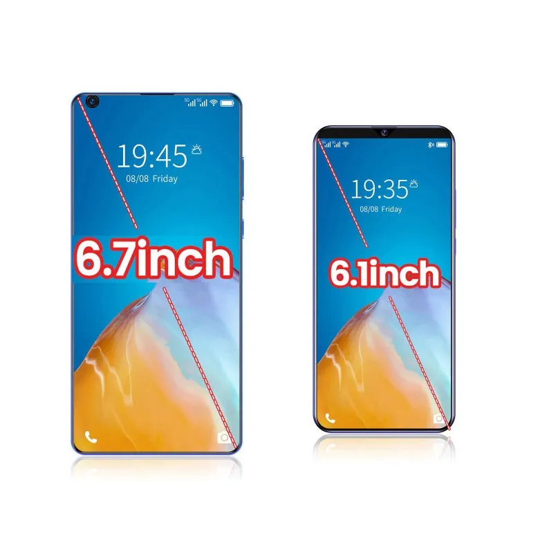 S30U Plus Mobile Phone 6.7-inch High-definition Large-screen 2 16GB Smartphone white_British plug