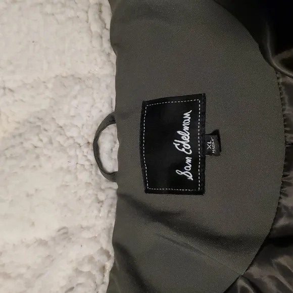 Sam Edelman Faux Fur Trim Ladies Winter Parka Jacket Army Green XL