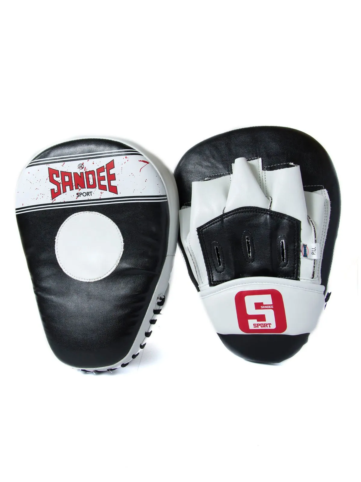 Sandee Sport Synthetic Leather Curved Focus Mitts