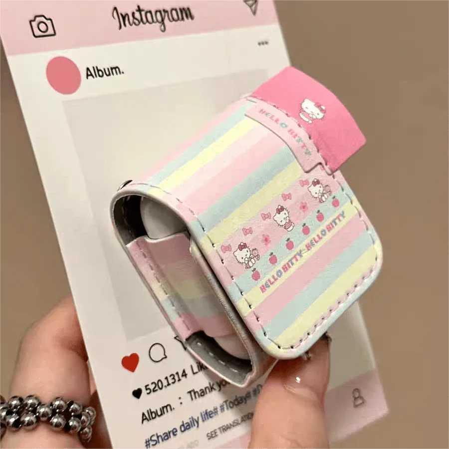 Sanrio Hello Kitty AirPods Earphone Leather Case