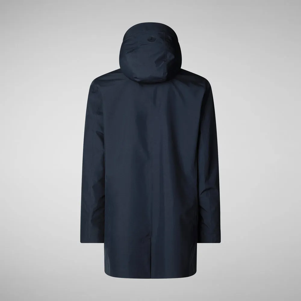 Save The Duck Battersea Raincoat - Blue Black