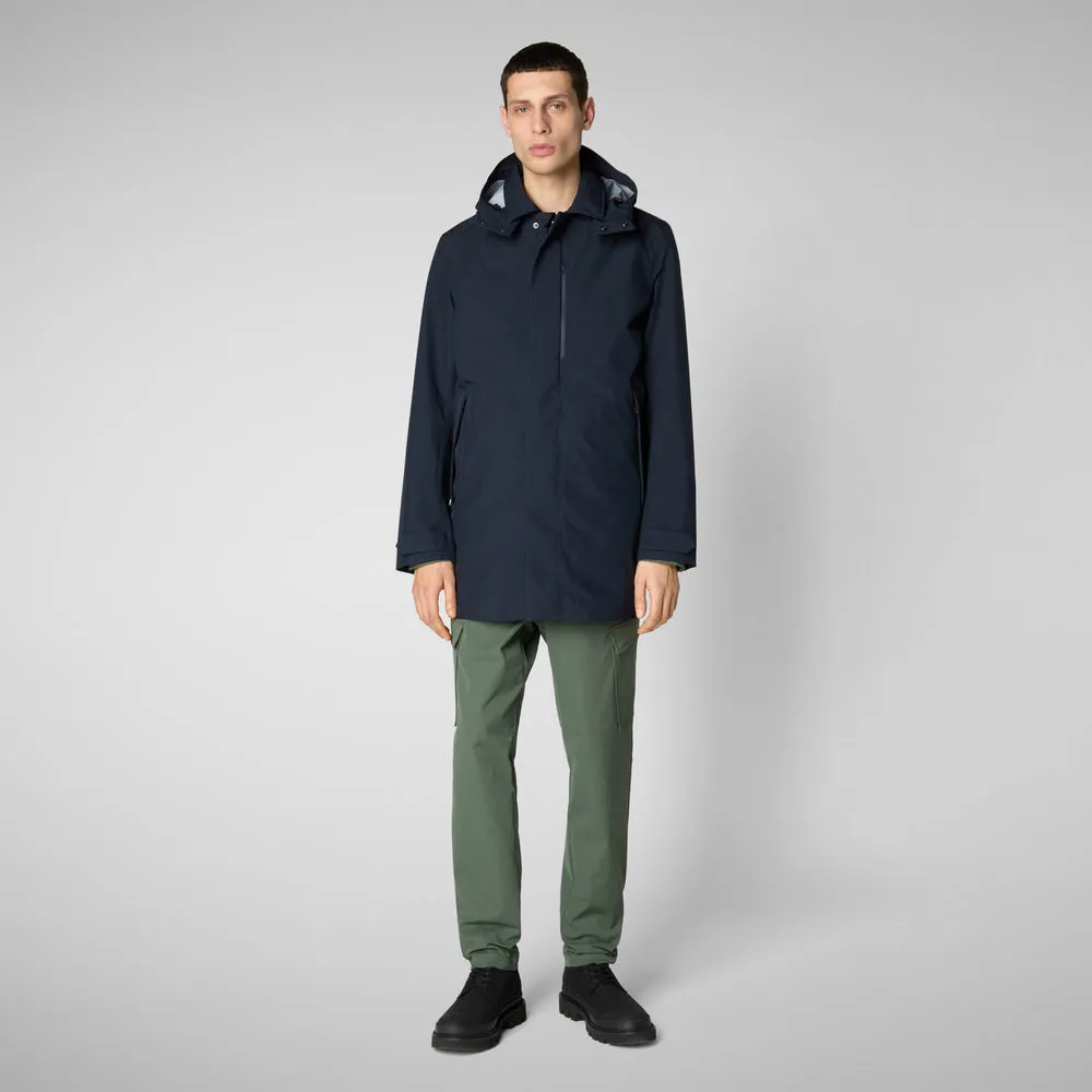Save The Duck Battersea Raincoat - Blue Black