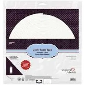Scrapbook Adhesives - Crafty Foam Tape / White 54 ft