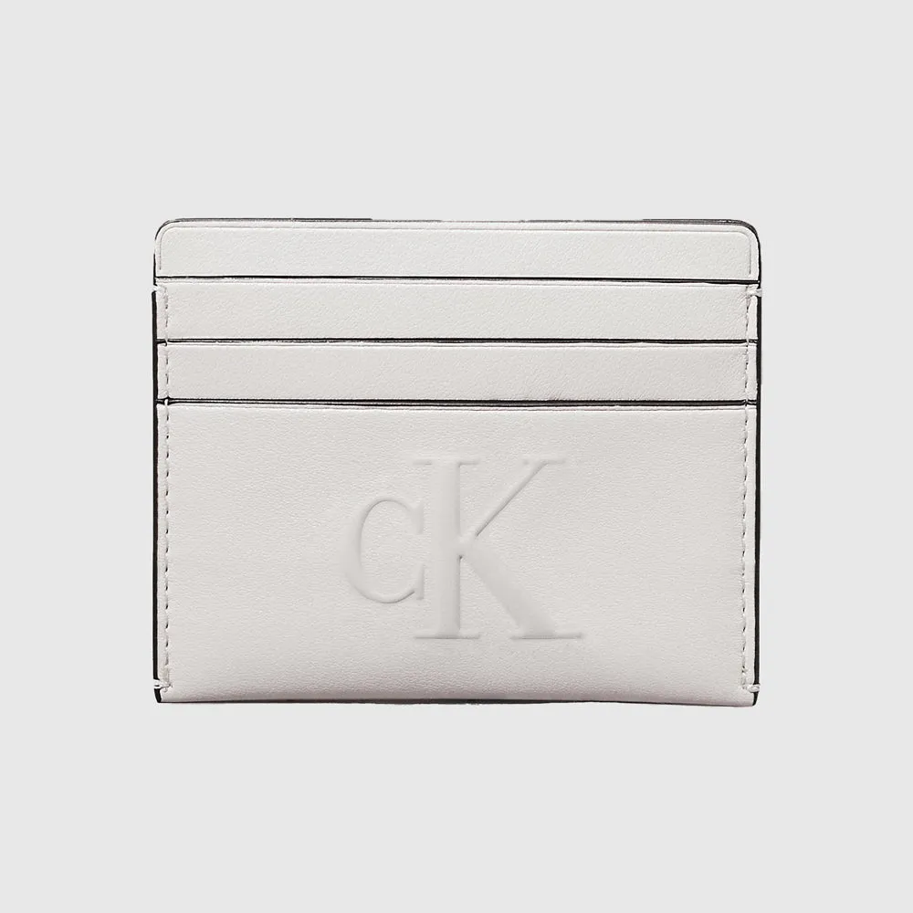 Sculpted Deboss  Cardcase - Light Grey