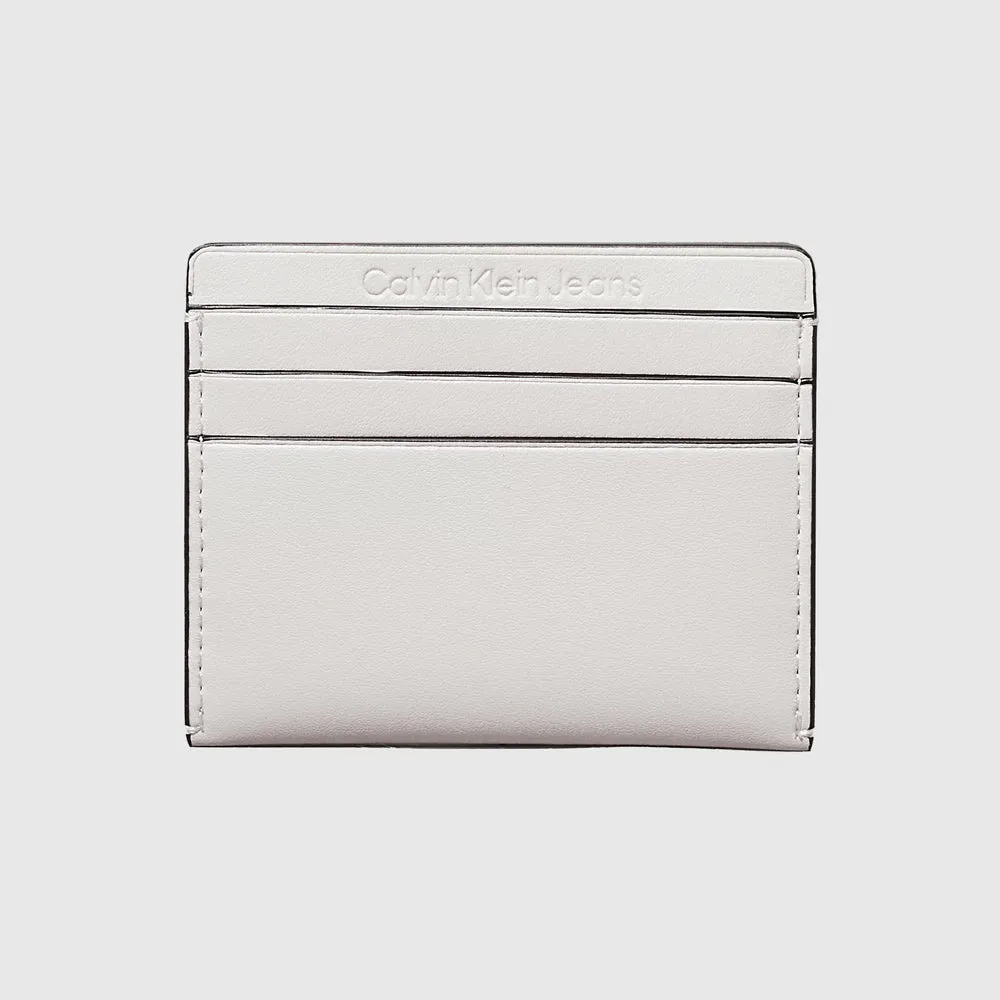 Sculpted Deboss  Cardcase - Light Grey