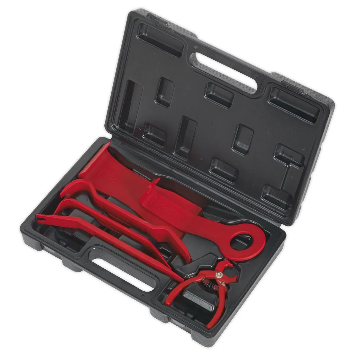 Sealey 6 Piece Trim & Upholstery Set in Case Removal Pliers Car Interior