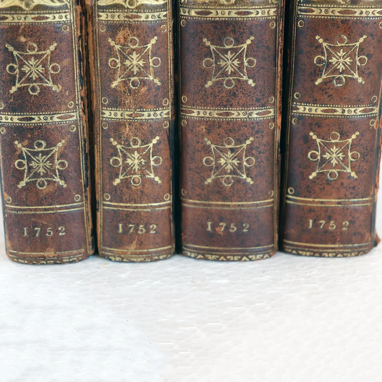 Set of Four Leather Books: Amelia by Henry Fielding Esq.