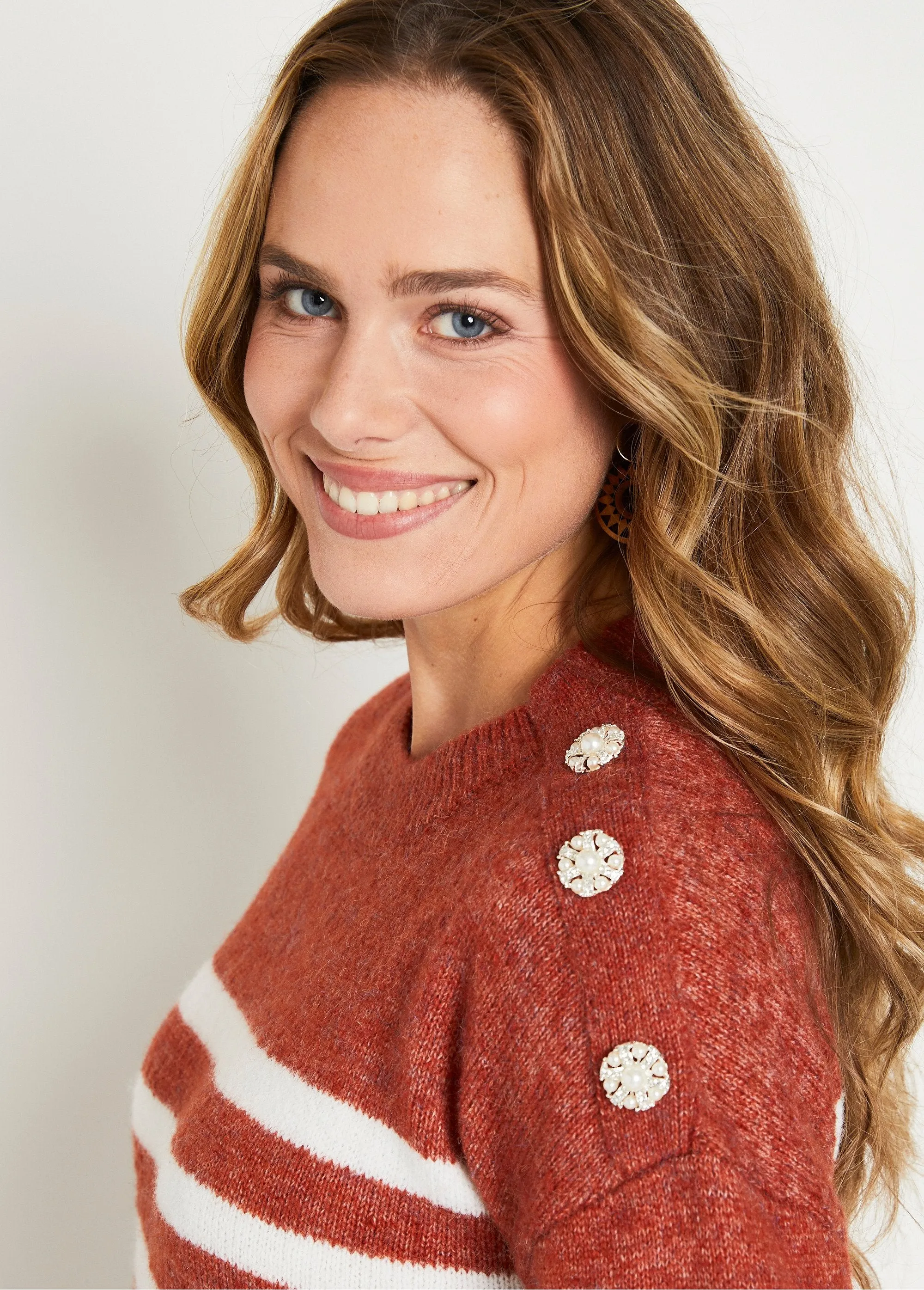 Short jersey knit sweater dress