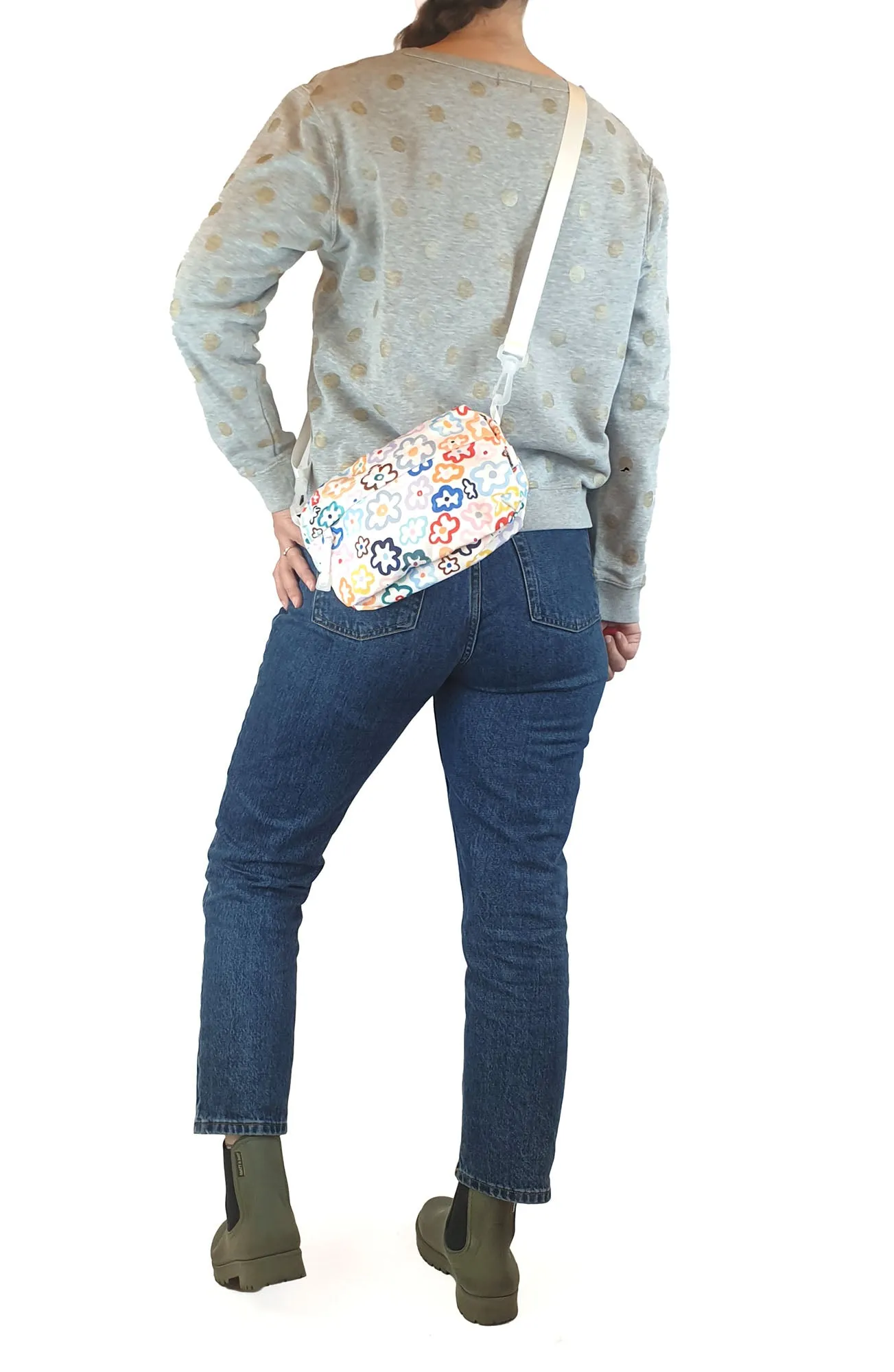 Shuh colourful flower print cross body bag