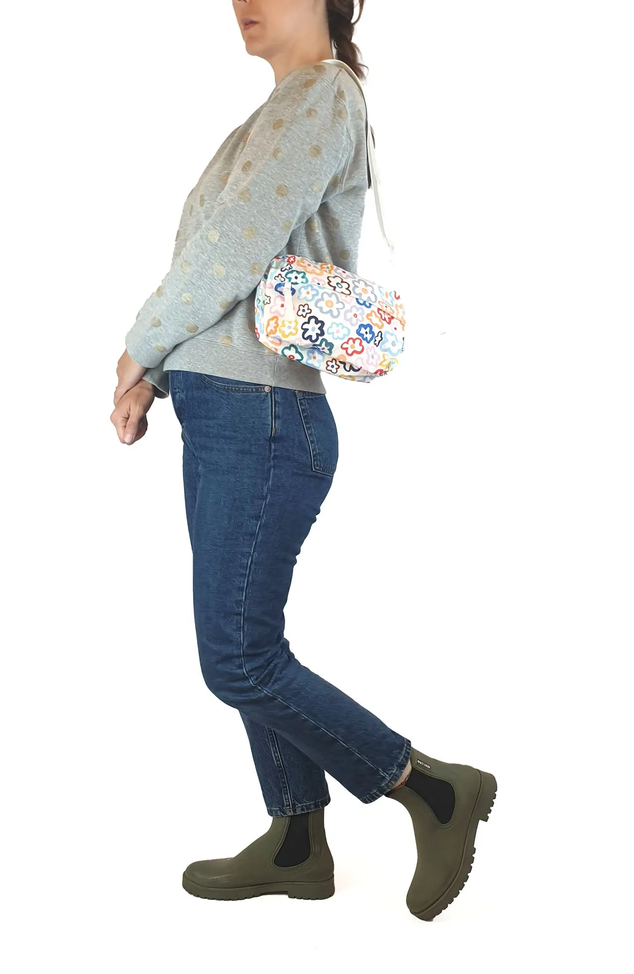 Shuh colourful flower print cross body bag