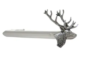 Side Looking Deer Head Tie Clip