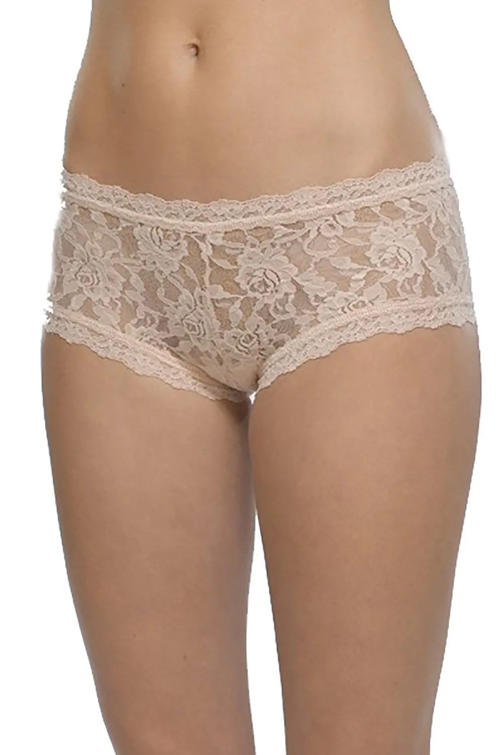 Signature Lace Boyshort in Chai