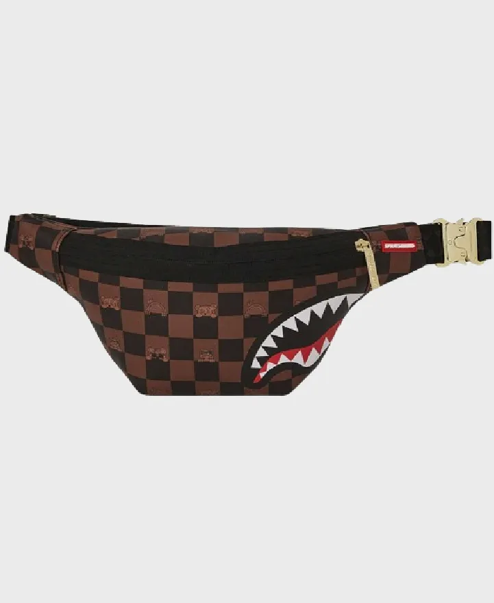 SprayGround B7512 Peeking Character Crossbody Bag Black/Brown