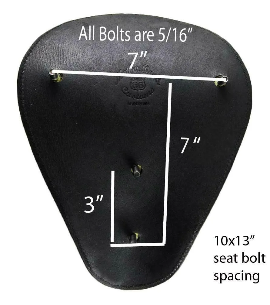 Spring Seat Chopper Bobber Harley Sportster 10x13 Ant Re Gator Snub Nose Leather