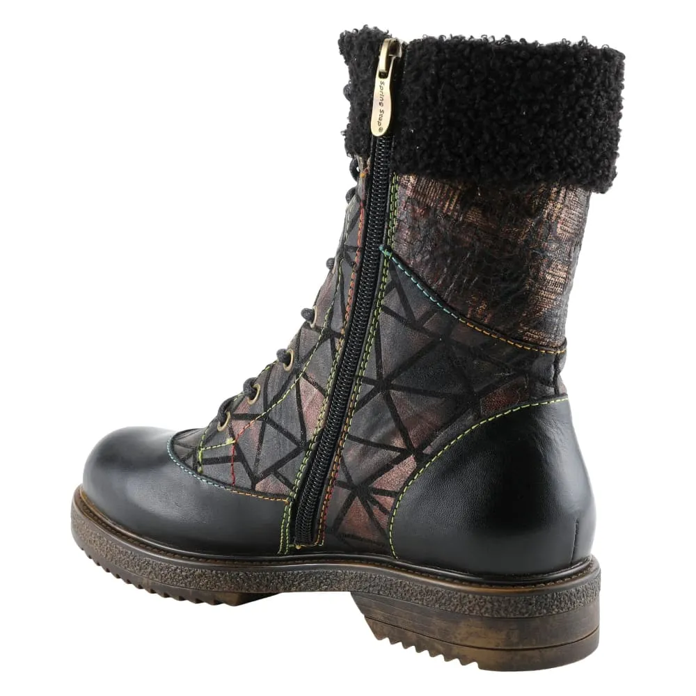 Spring Step Shoes L'Artiste Leather Mid Calf Boots