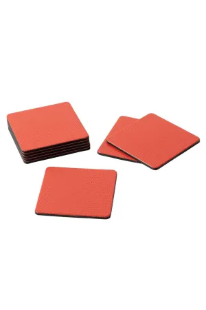 Square Lizard Coasters in Orange