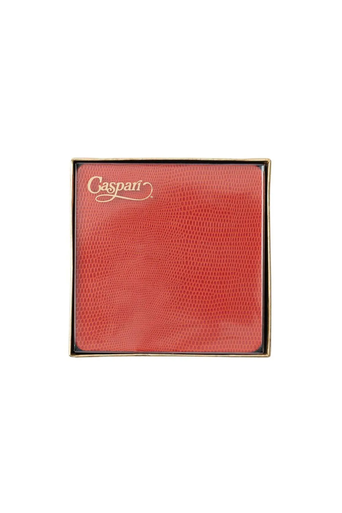 Square Lizard Coasters in Orange