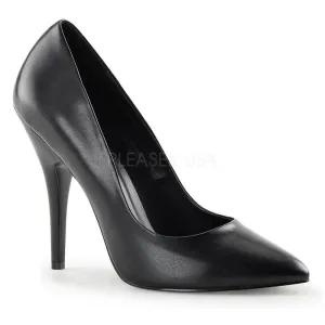 SS-SEDUCE-420 Pump  | Black Faux Leather