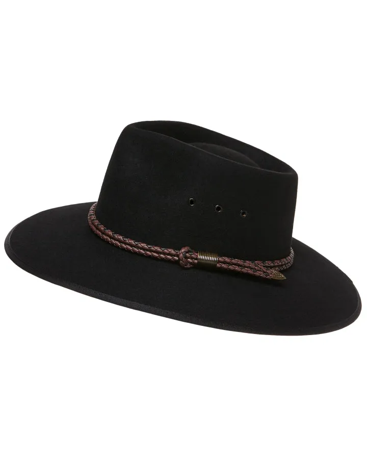 Statesman Countryman Fur Felt Hat Black