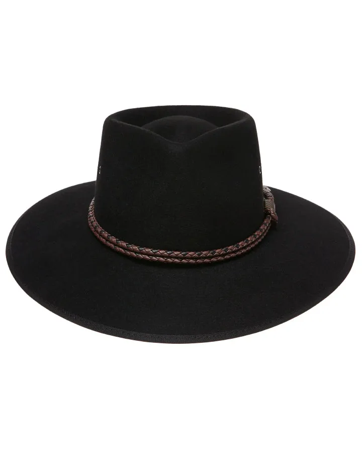 Statesman Countryman Fur Felt Hat Black