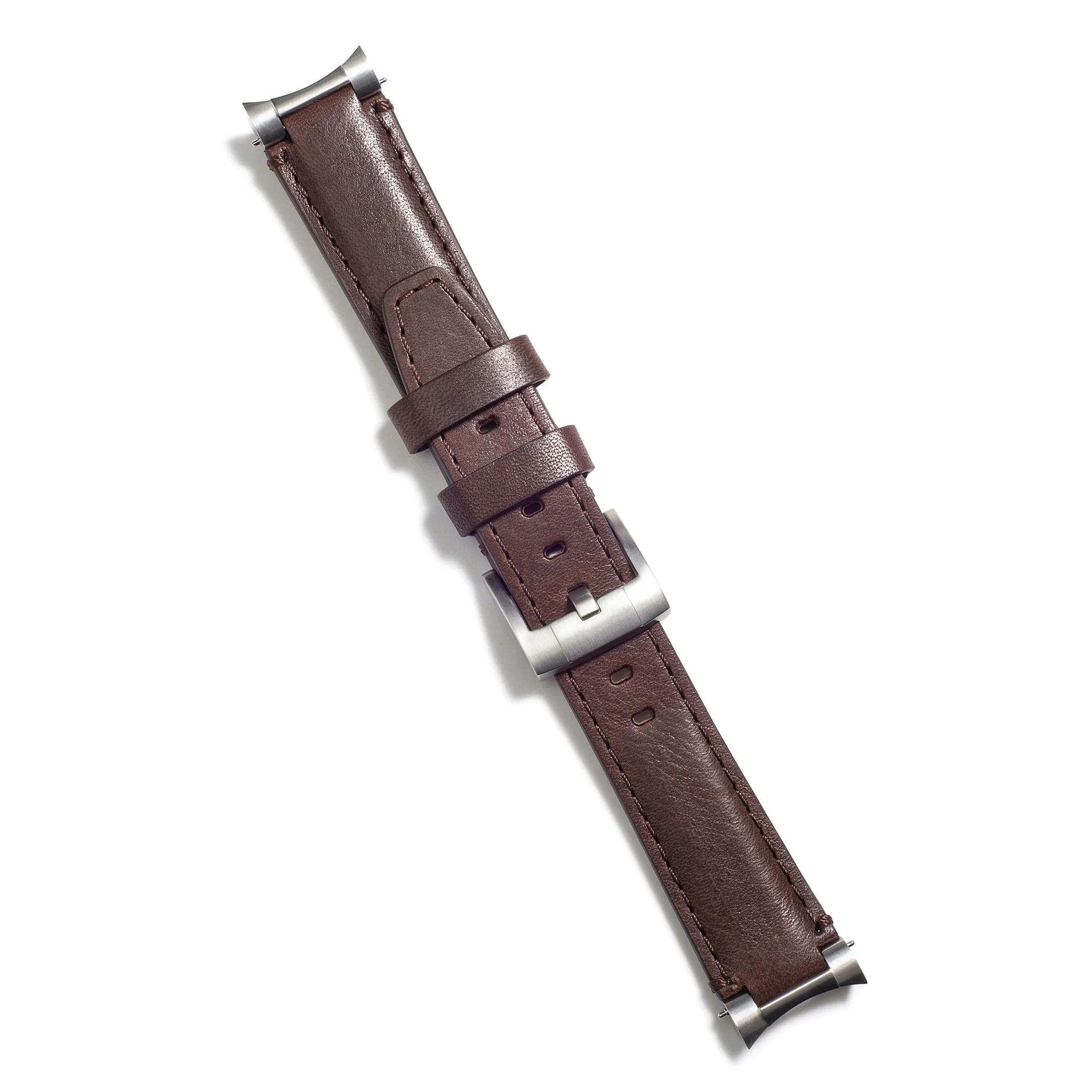Steel End Link Leather Strap for Rolex Ceramic Daytona with Tang Buckle