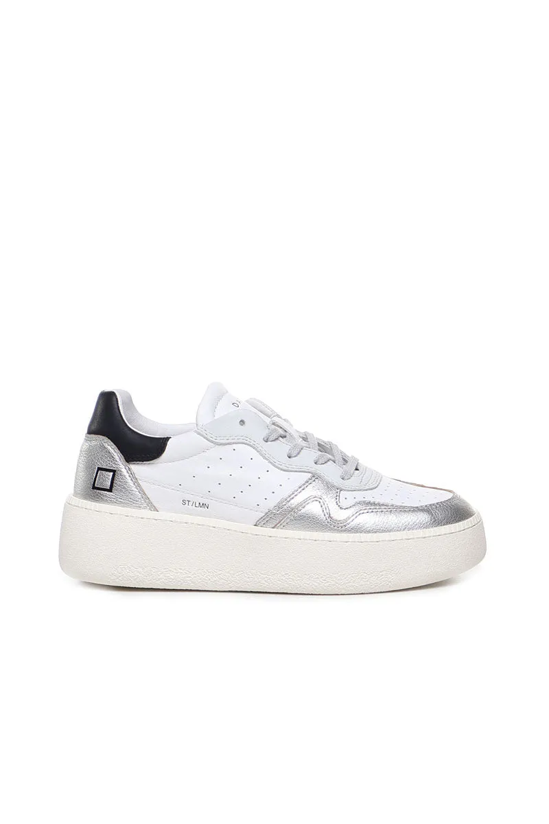 Step Laminated White/Silver