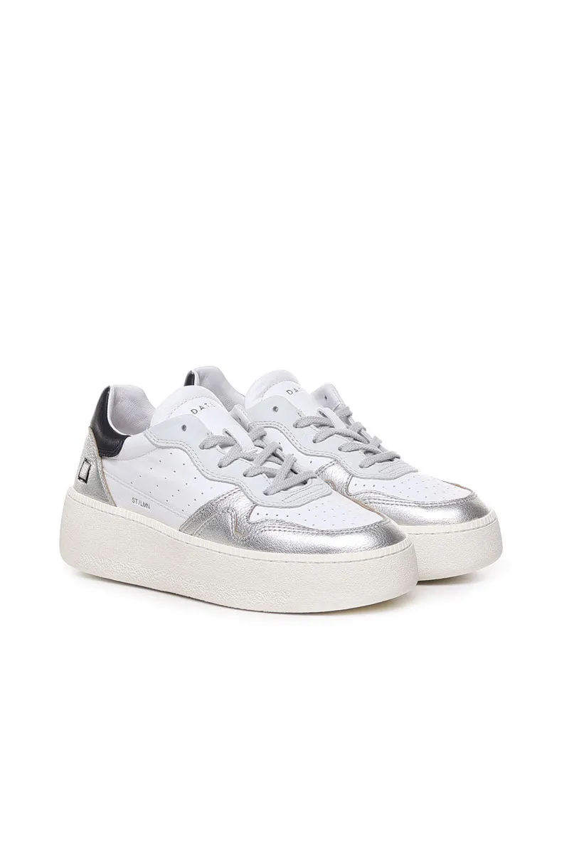 Step Laminated White/Silver