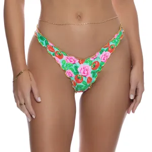 STRAWBERRY FIELDS - Wavy Luxe Stitch High Leg Brazilian Bottom