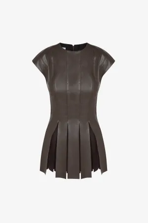 Strip Top - Vegan Leather