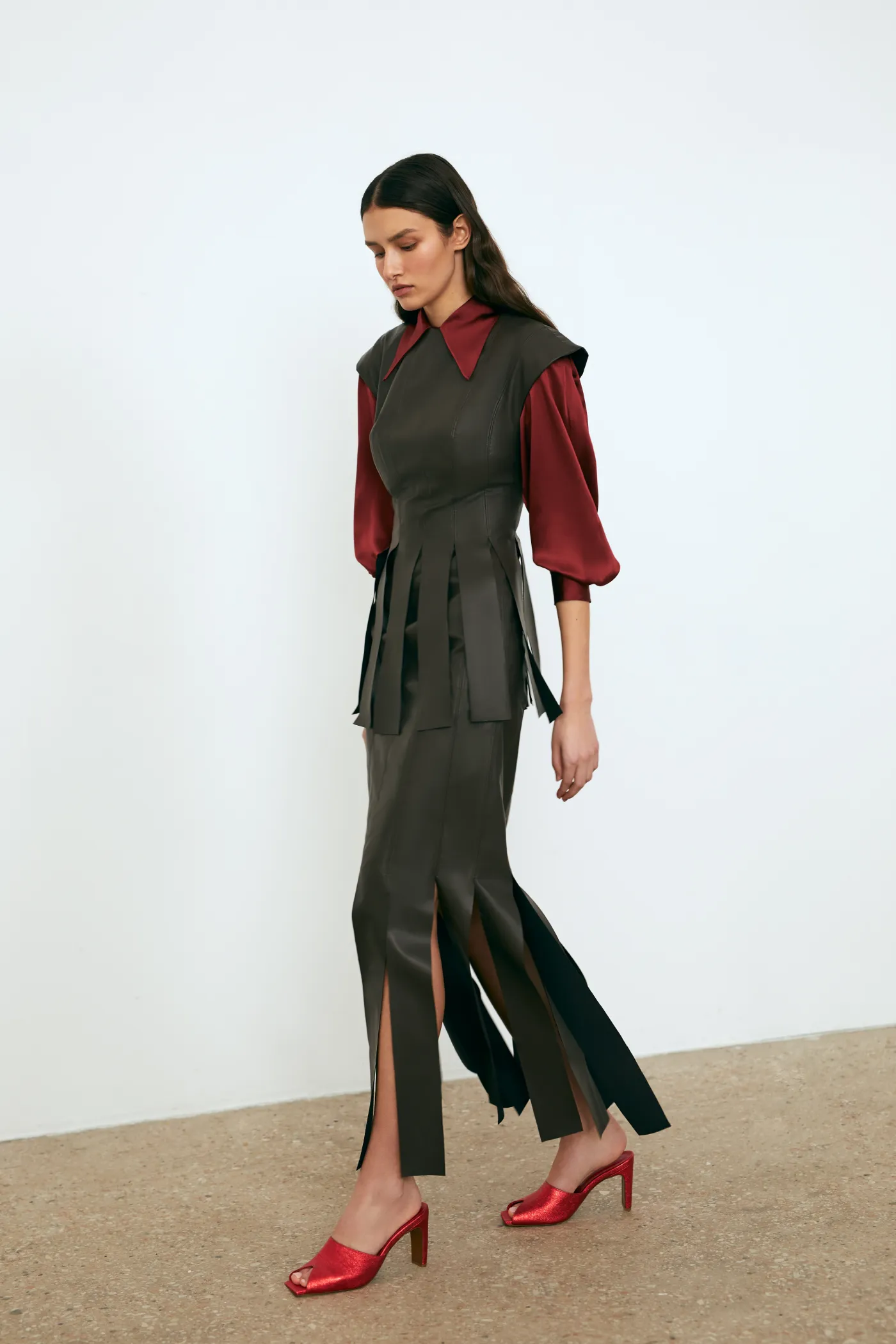 Strip Top - Vegan Leather