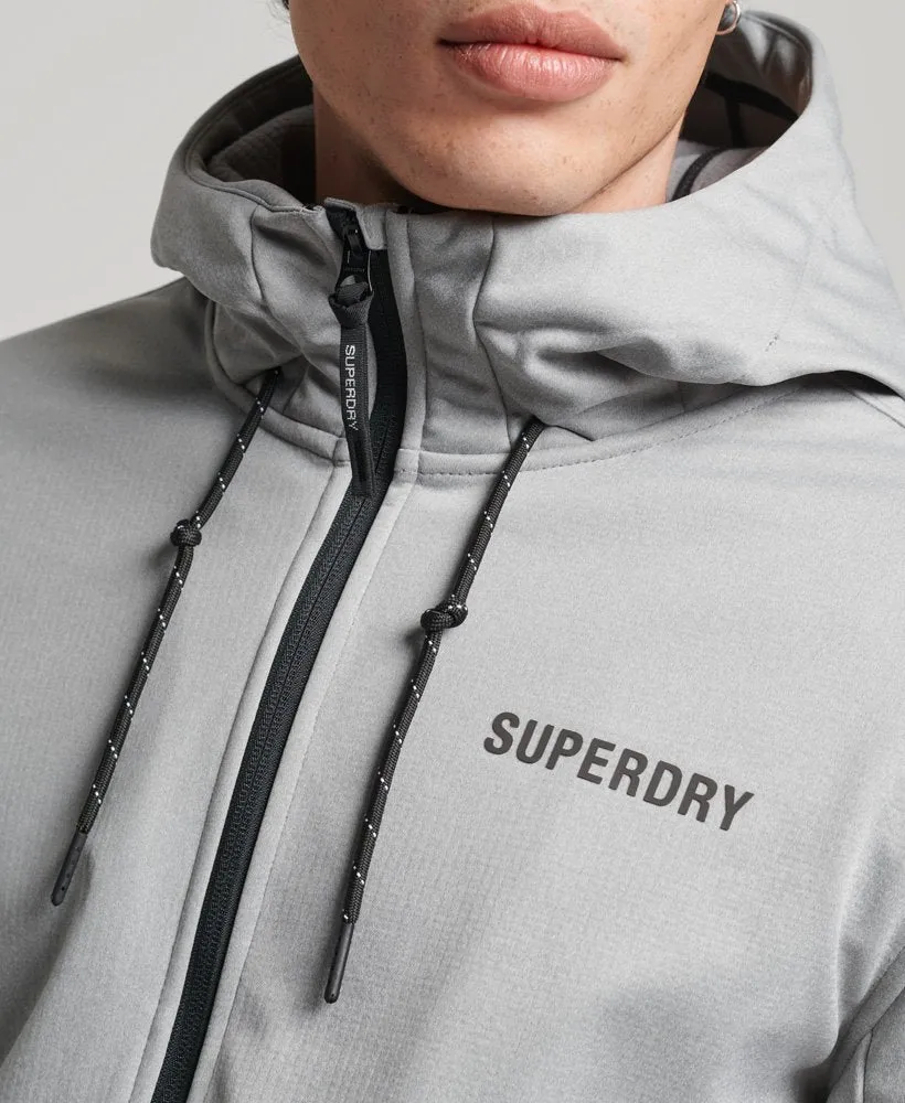 Superdry Core Tech Softshell Jacket Grey Marl
