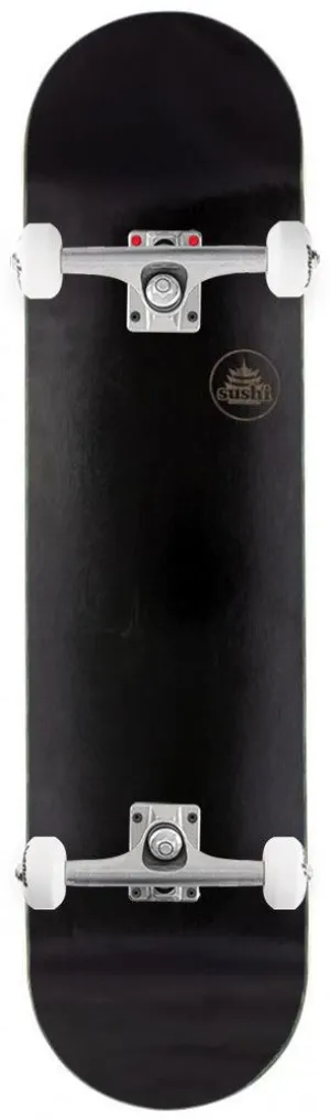 Sushi s Pagoda Stamp Black Custom Complete Skateboard - 8.0"