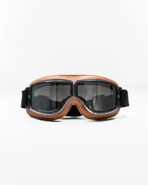 Tan Club Racer Goggles