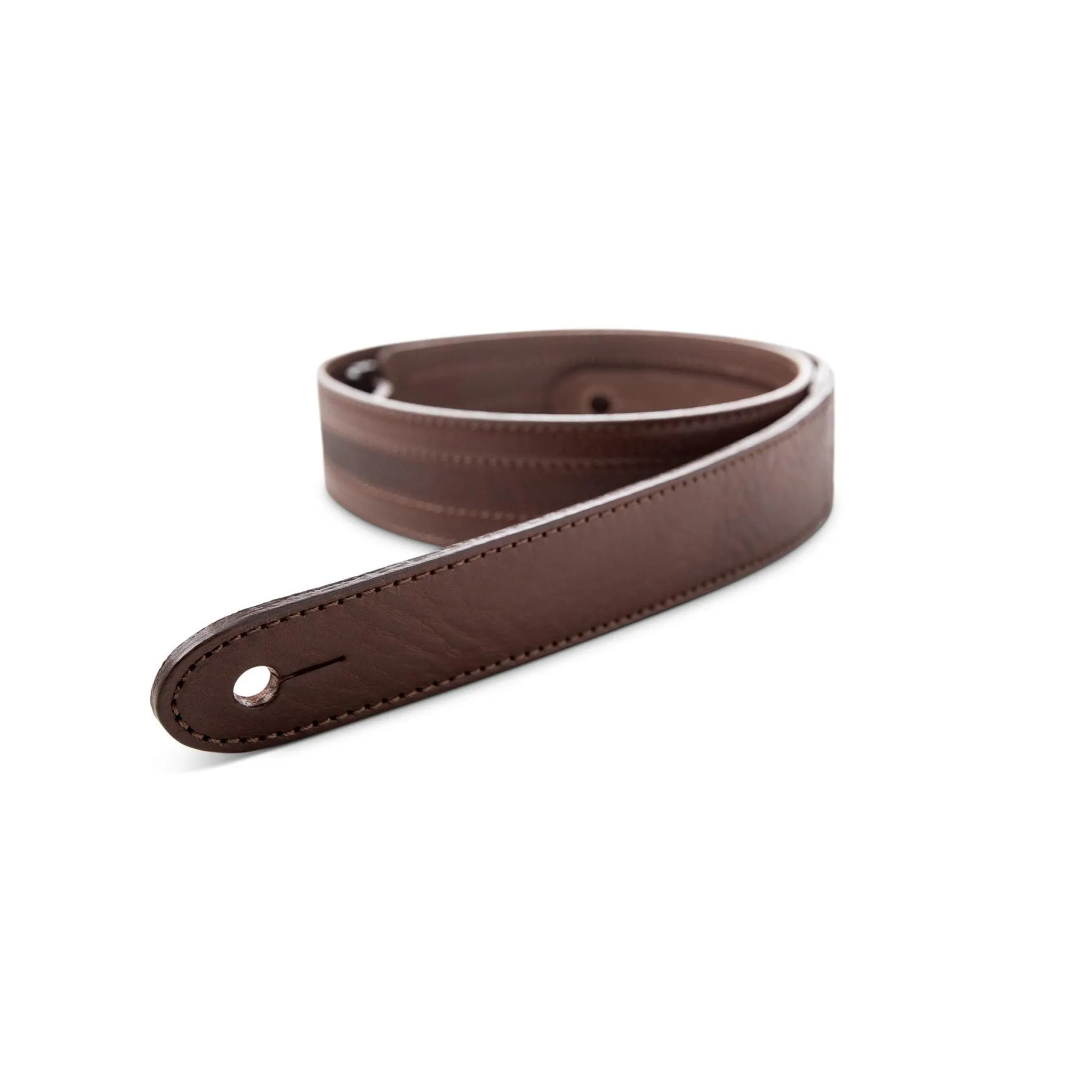 Taylor Slim 1.5" Leather Guitar Strap, Chocolate Brown