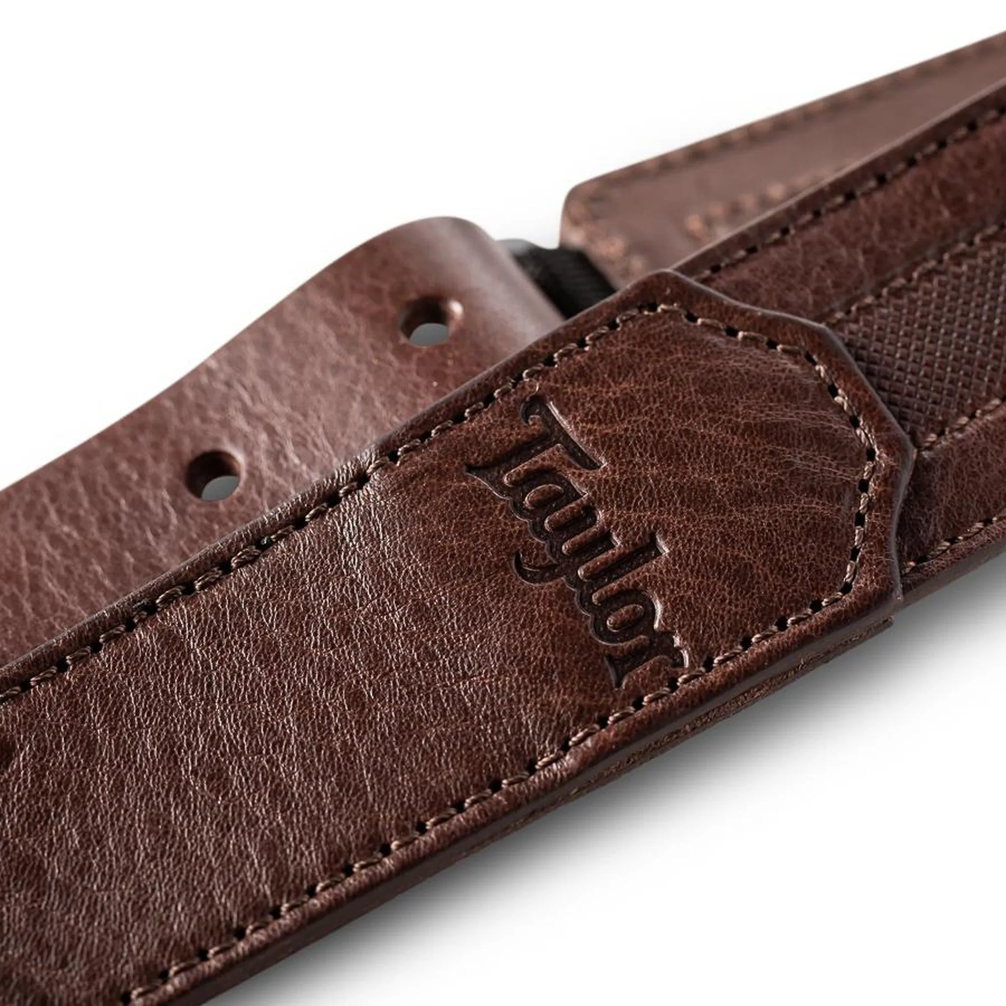 Taylor Slim 1.5" Leather Guitar Strap, Chocolate Brown