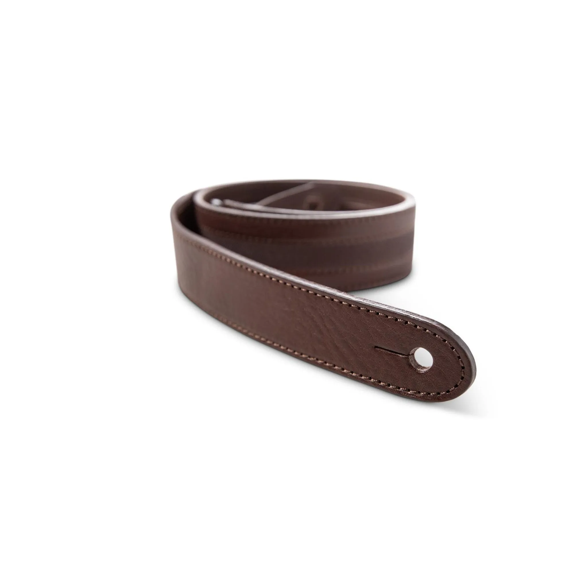 Taylor Slim 1.5" Leather Guitar Strap, Chocolate Brown