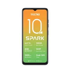Tecno Spark 10c 128 GB Dual Sim Meta Black