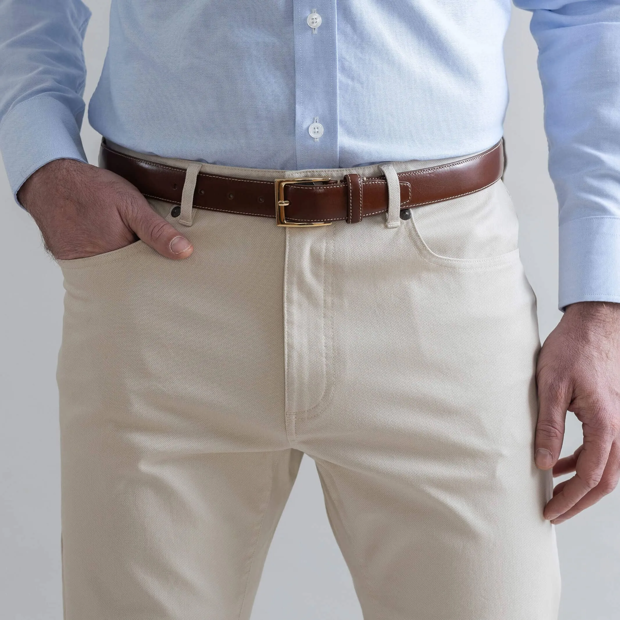 The Tan Stretch Canvas Franklin 5 Pocket Custom Pant