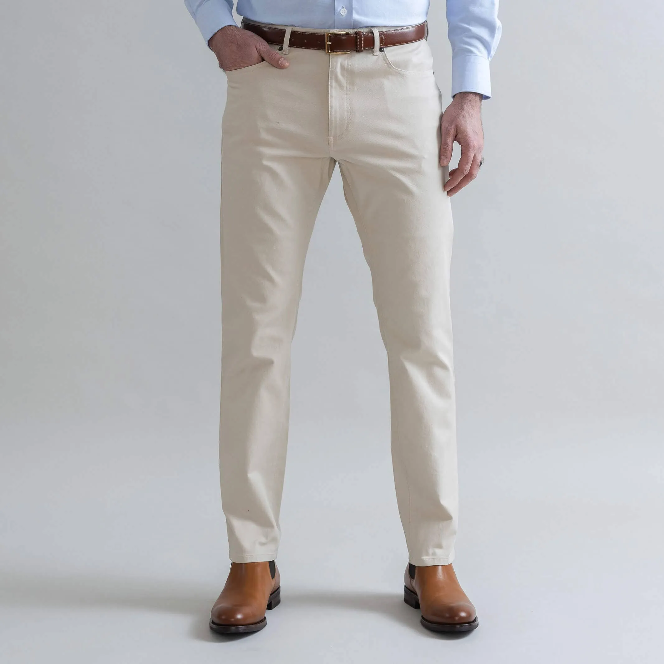 The Tan Stretch Canvas Franklin 5 Pocket Custom Pant