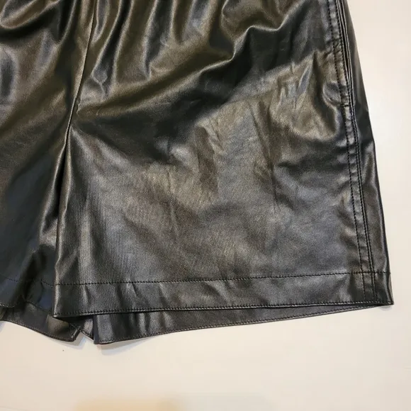 Theory faux leather shorts