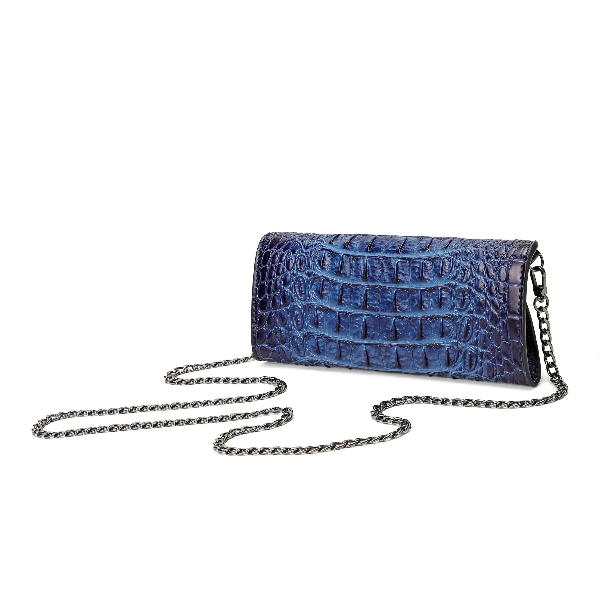 Tiffany & Fred Alligator Embossed Leather Wallet/ Clutch