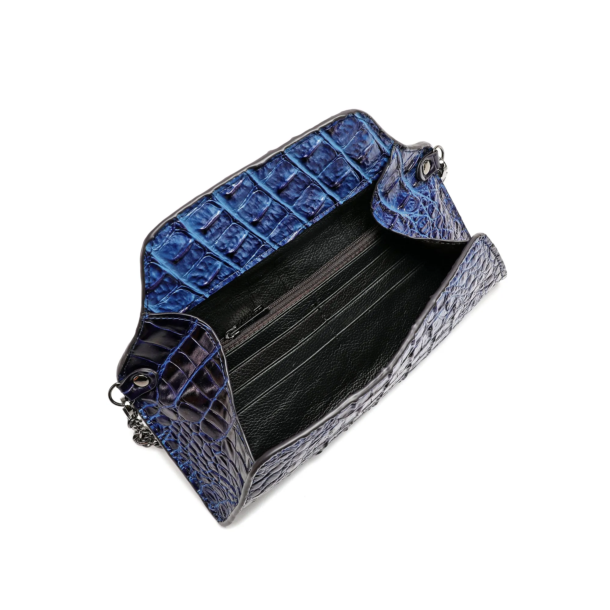 Tiffany & Fred Alligator Embossed Leather Wallet/ Clutch