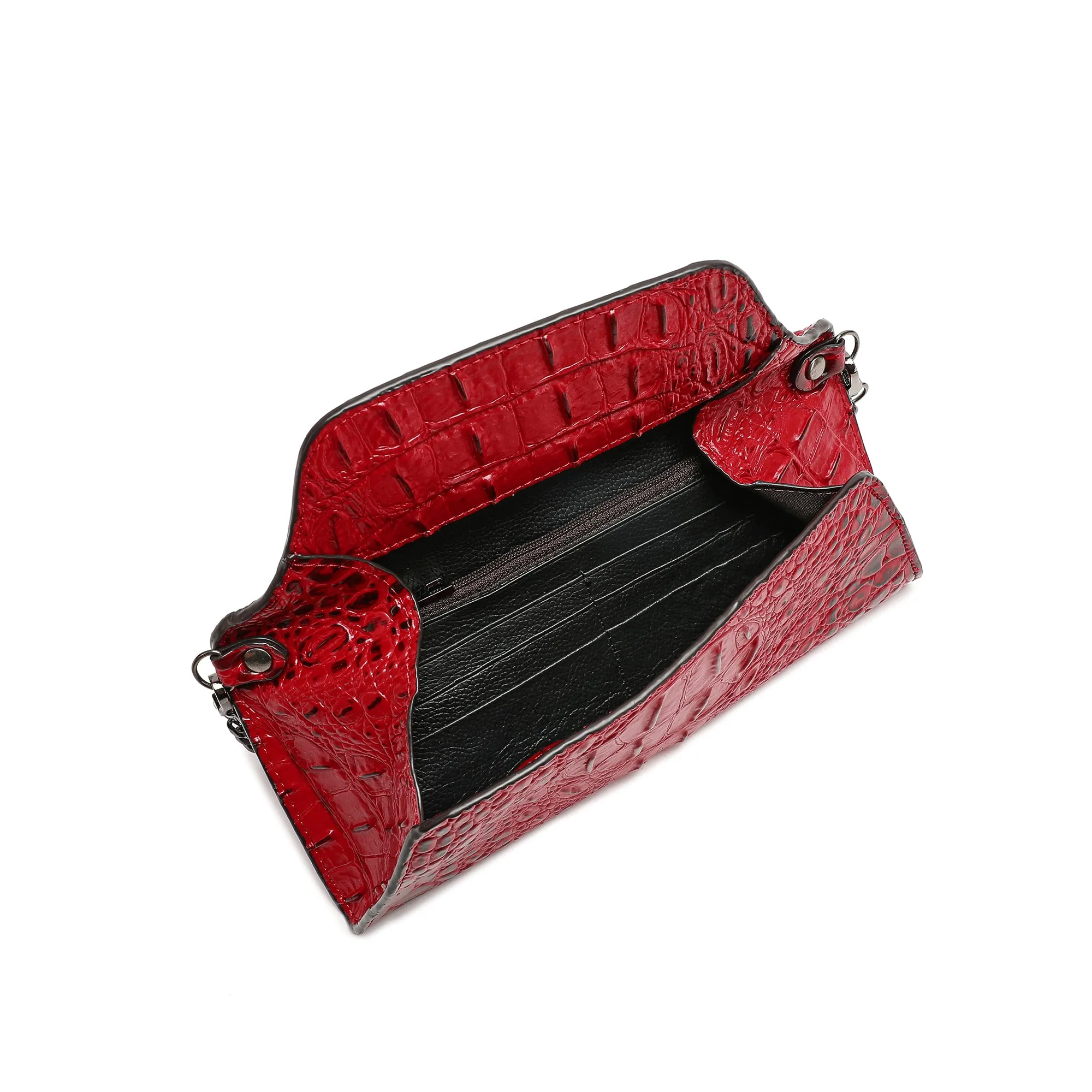 Tiffany & Fred Alligator Embossed Leather Wallet/ Clutch