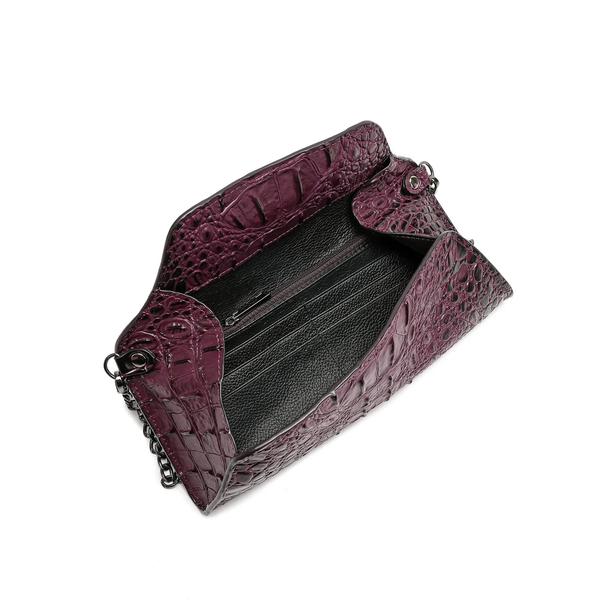 Tiffany & Fred Alligator Embossed Leather Wallet/ Clutch