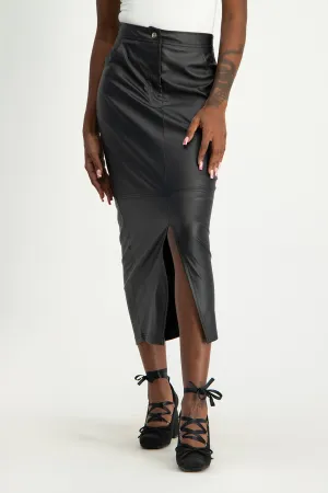 Tori Faux Leather Skirt