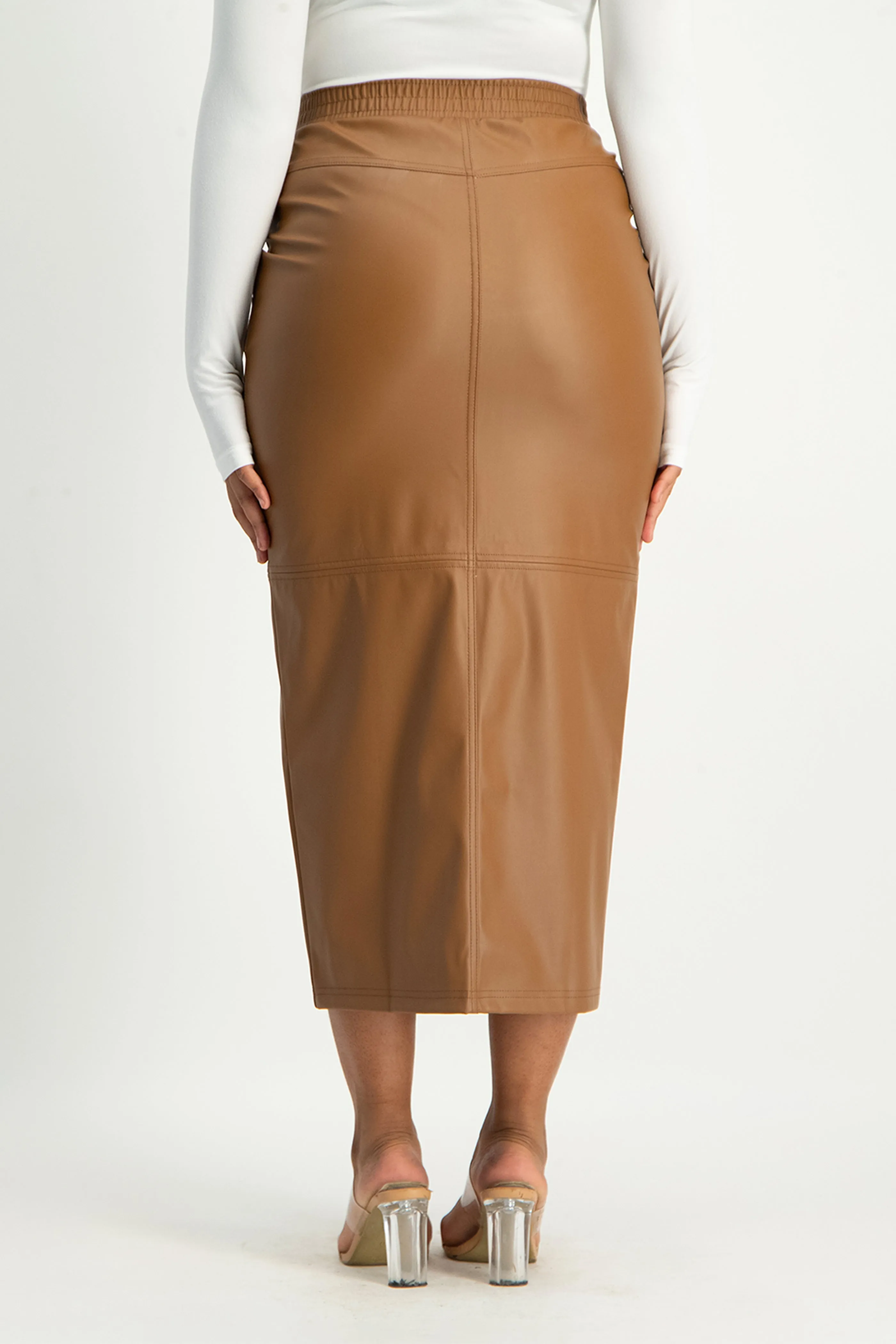 Tori Faux Leather Skirt
