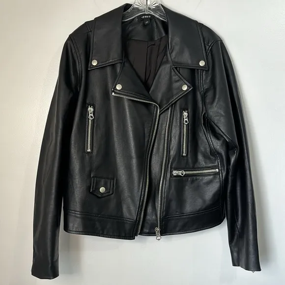 Torrid 1X Faux Leather Moto Jacket Black