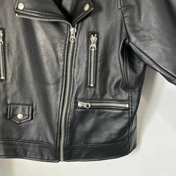 Torrid 1X Faux Leather Moto Jacket Black