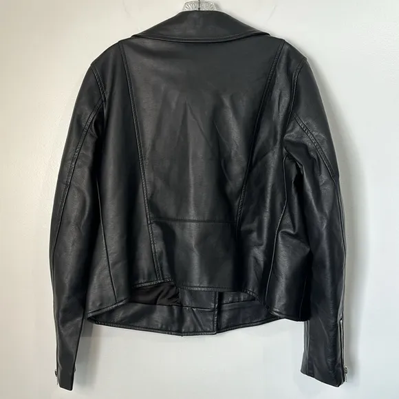 Torrid 1X Faux Leather Moto Jacket Black