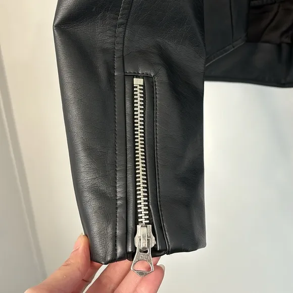 Torrid 1X Faux Leather Moto Jacket Black